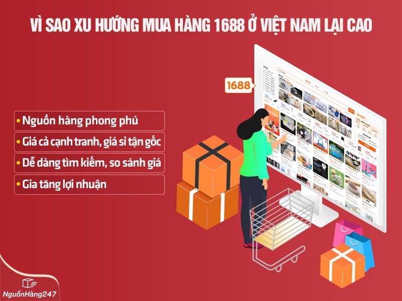 Vì sao xu hướng mua hàng 1688 ở Việt Nam lại cao