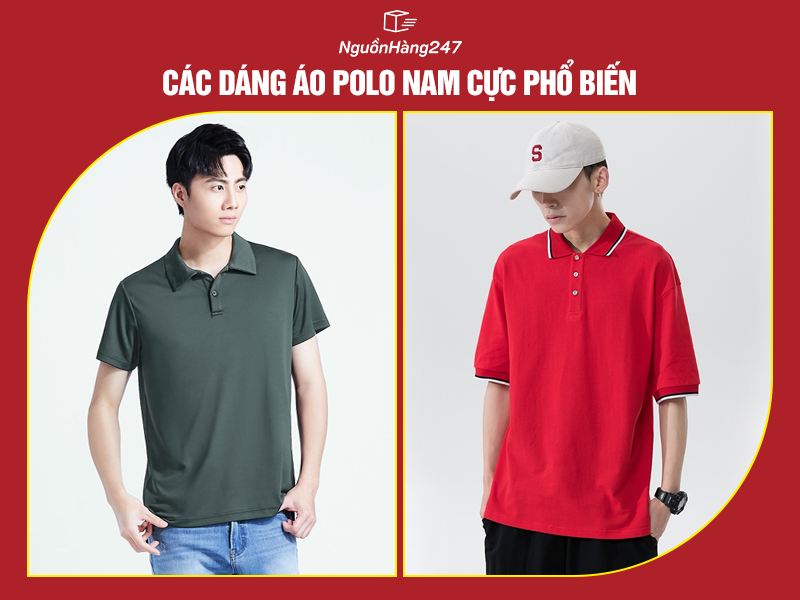 Các dáng áo polo nam cực phổ biến