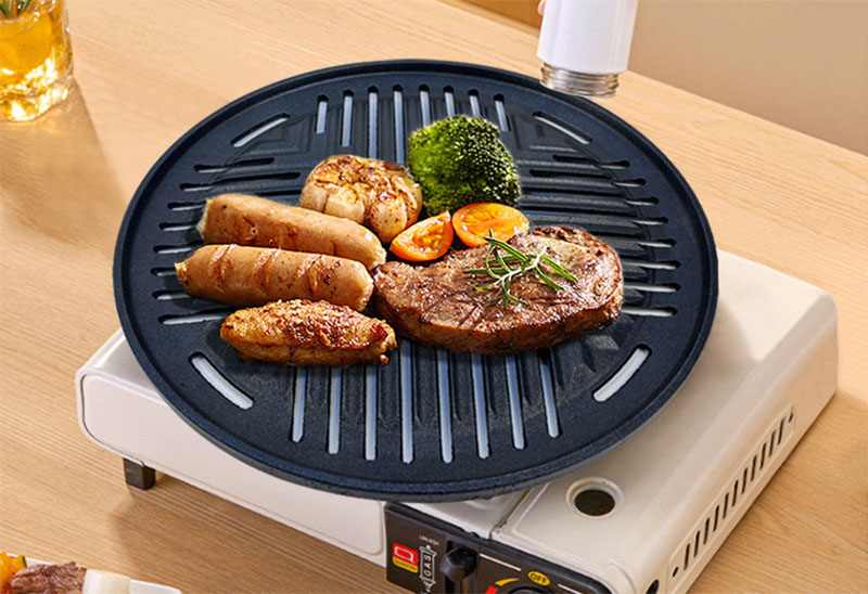 Chảo gang nướng tròn