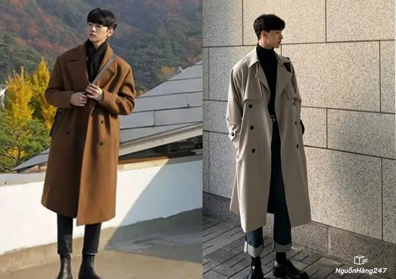 Áo măng tô dáng dài