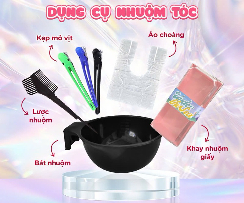 Dụng cụ dùng để nhuộm tóc