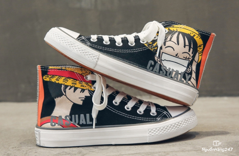 Giày vải in họa tiết