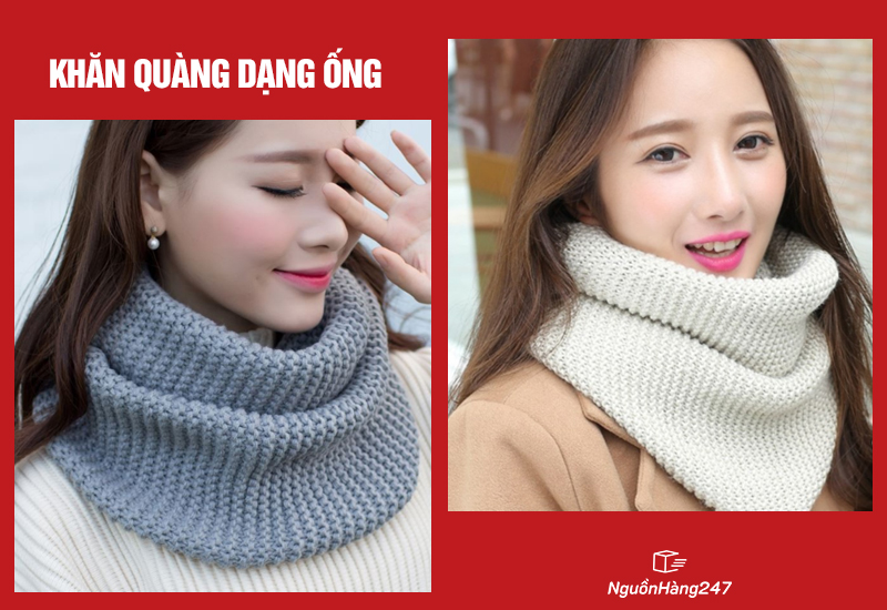 Khăn quàng cổ nữ ống
