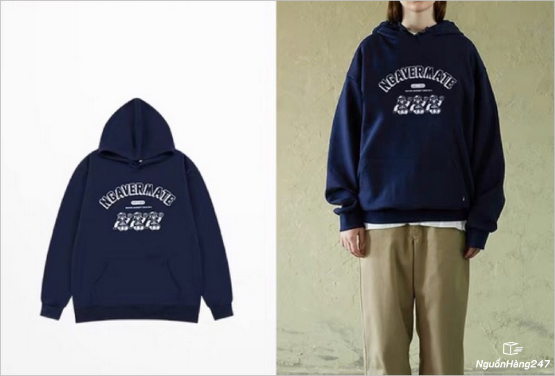 Áo hoodie nỉ Nelly