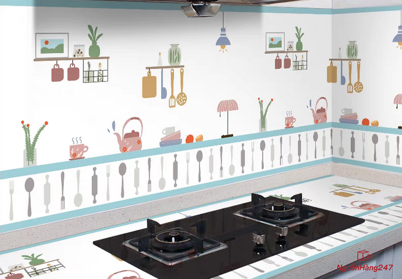 Decal dán tường ở phòng bếp