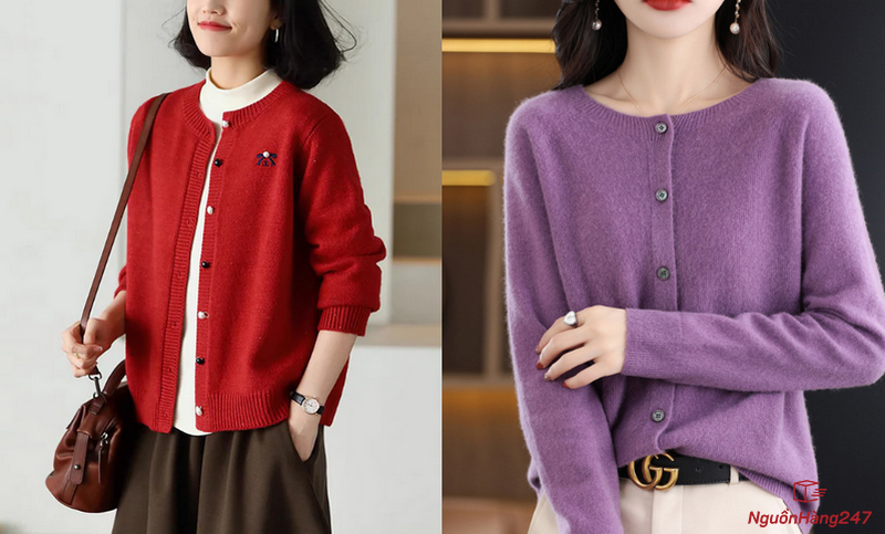 Áo khoác cardigan cài khuy