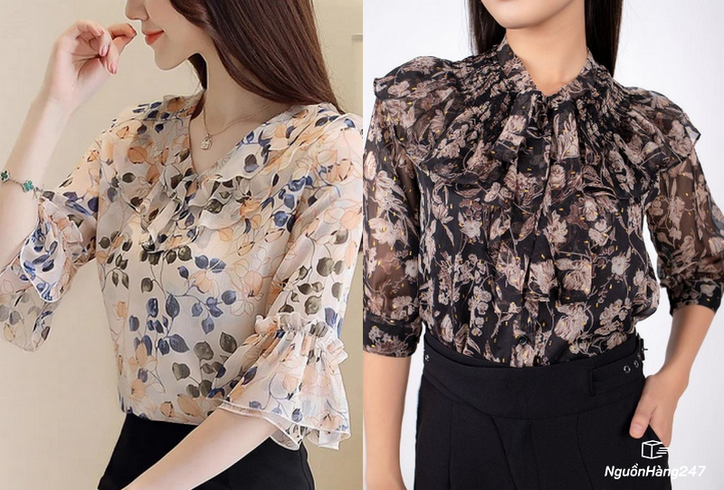Áo voan cổ bèo