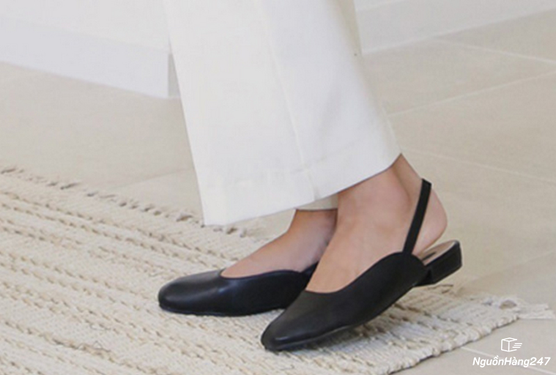 Giày đế bệt hở gót