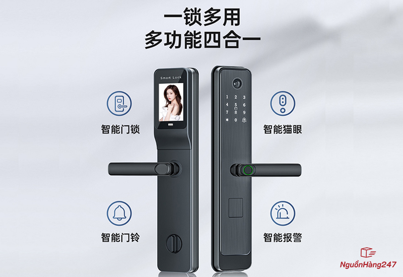 Khóa cửa điện tử tích hợp