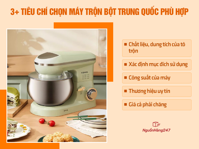 3+ tiêu chí chọn máy trộn bột nội địa Trung Quốc phù hợp