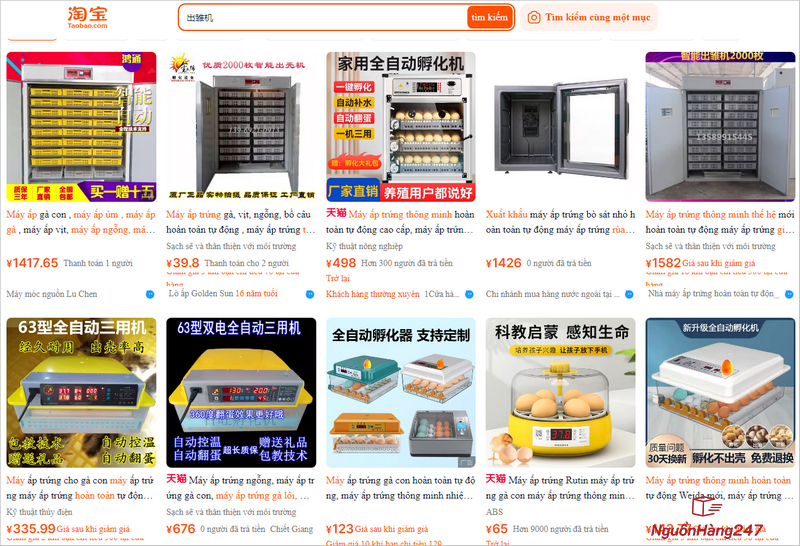 15+ link shop bán máy ấp trứng giá rẻ Trung Quốc uy tín nên mua