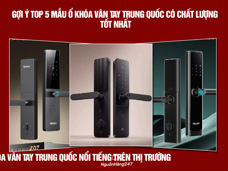 5 mẫu ổ khóa vân tay Trung Quốc có chất lượng tốt nhất