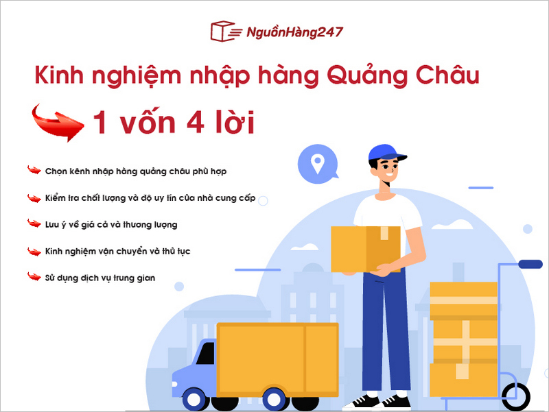 Kinh nghiệm nhập hàng Quảng Châu 1 vốn 4 lời