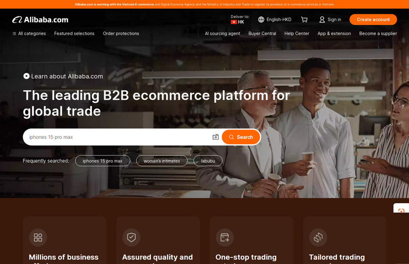 Giới thiệu về trang Alibaba