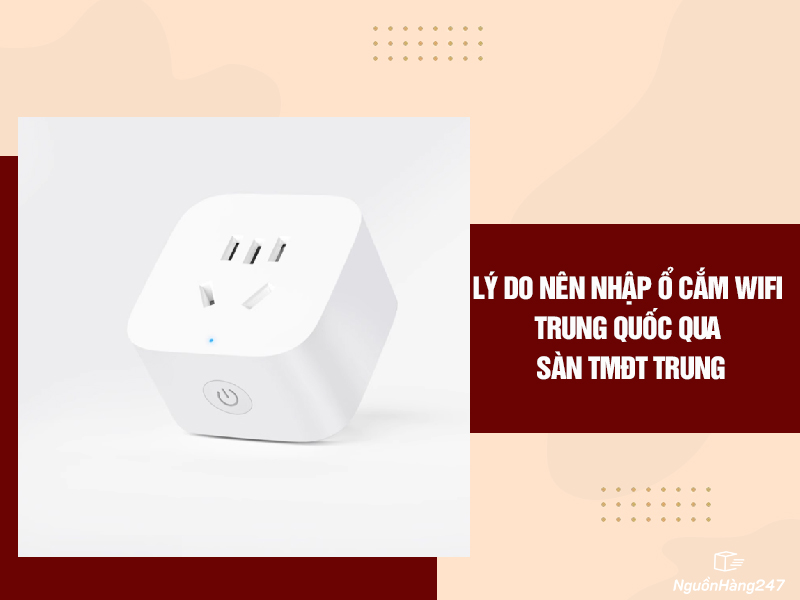 Lý do nên nhập ổ cắm wifi giá rẻ Trung Quốc qua sàn TMĐT Trung
