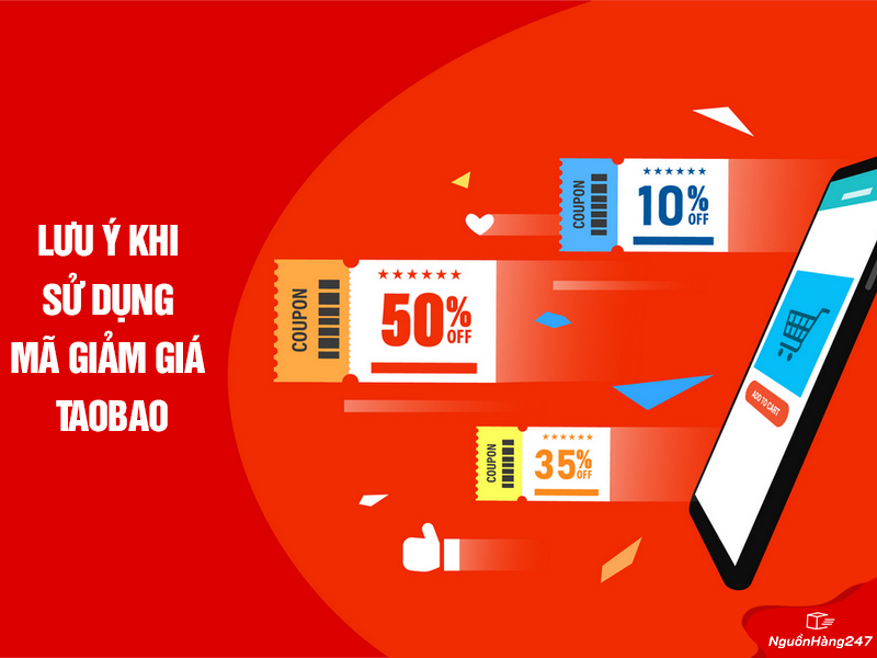 Lưu ý khi dùng mã giảm giá Taobao