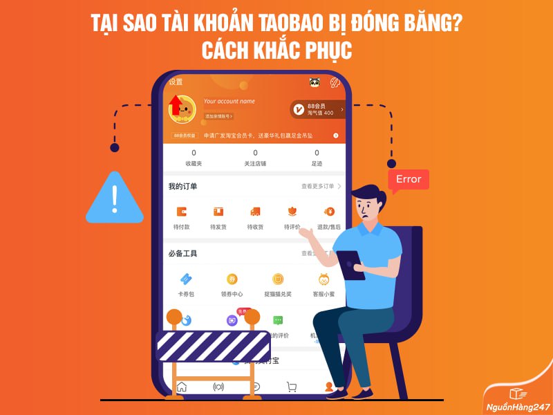 Tại sao tài khoản Taobao bị đóng băng? Cách khắc phục
