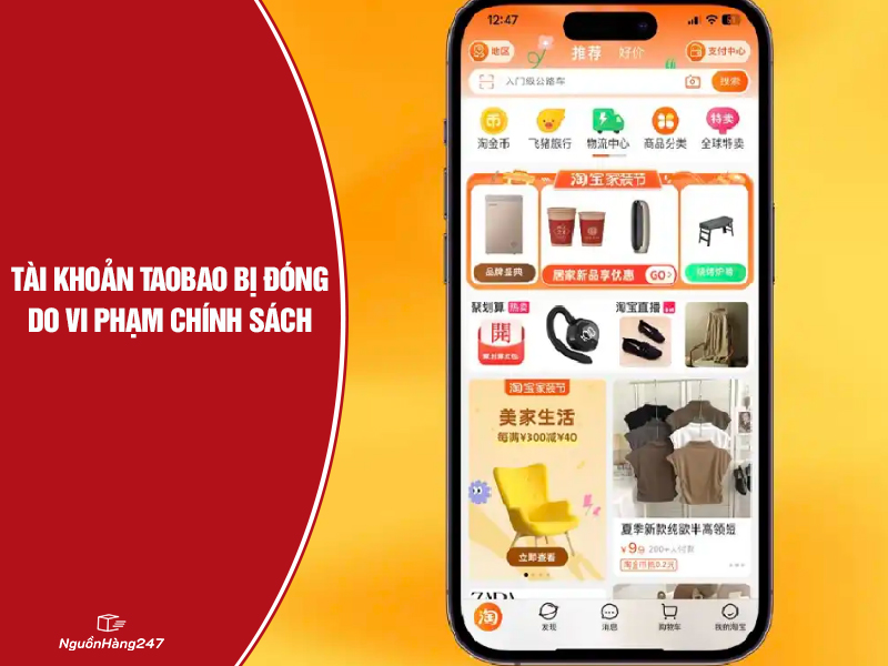Vi phạm chính sách Taobao