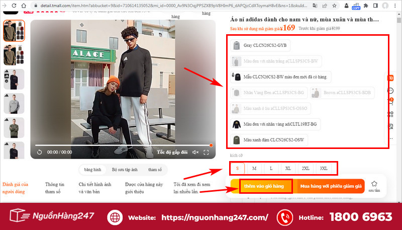 Thêm hàng vào giỏ hàng