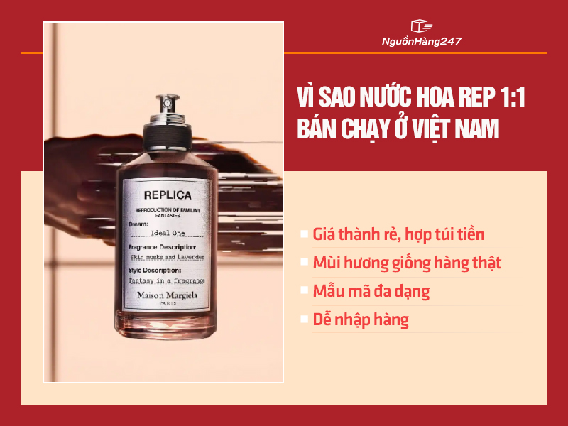 Vì sao nước hoa Rep 1:1 bán chạy ở Việt Nam