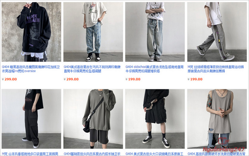 Xưởng sỉ quần áo Taobao mẫu đẹp, giá tốt nhất