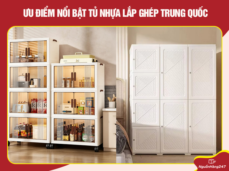 Tủ nhựa lắp ghép Trung Quốc có những ưu điểm gì? 