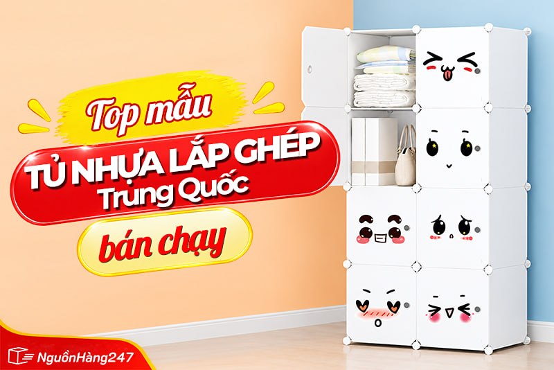 Mẫu tủ nhựa lắp ghép Trung Quốc bán chạy trên thị trường