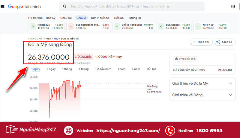 Kết quả hiển thị