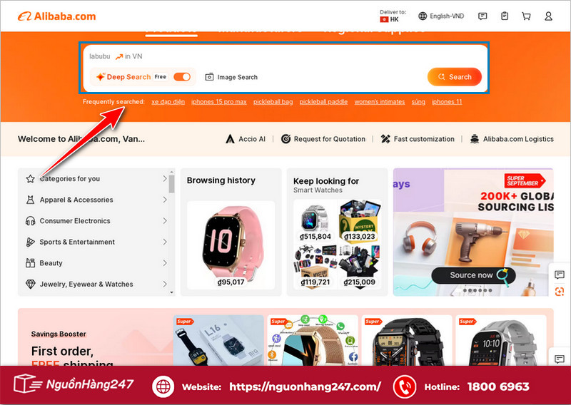 Tìm kiếm sản phẩm