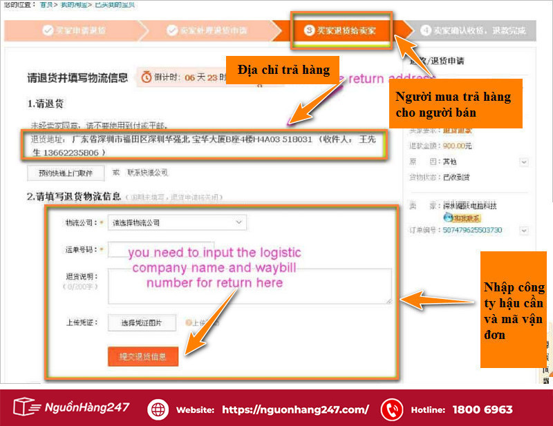 Tiếp tục điền form