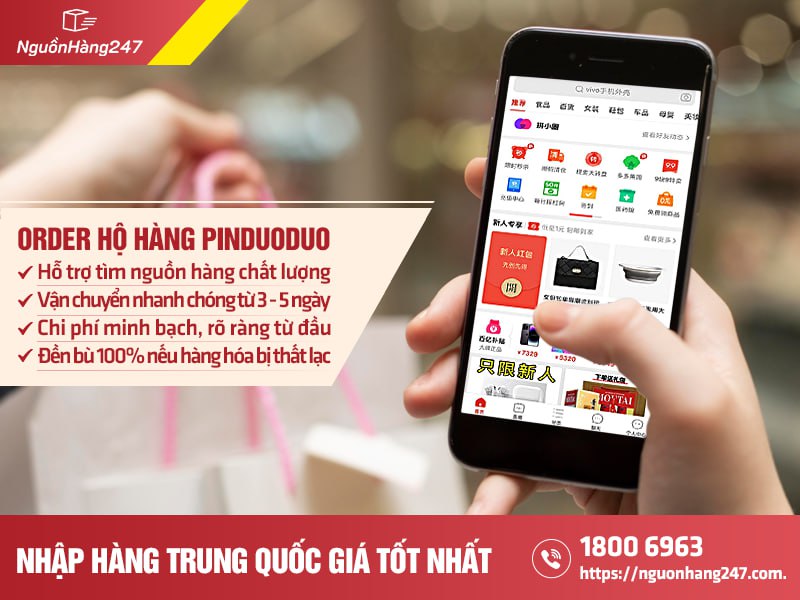 Order hộ hàng Pinduoduo nhanh chóng