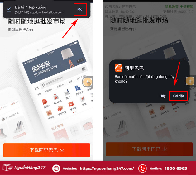 Tải và cài đặt app