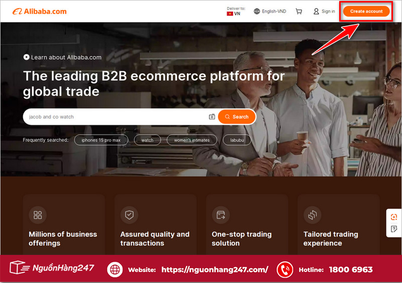 Chọn mục đăng ký