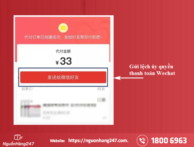 Gửi lệnh ủy quyền