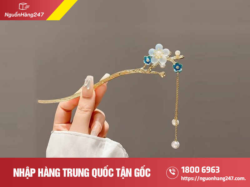  Trâm cài tóc đính đá, đính ngọc