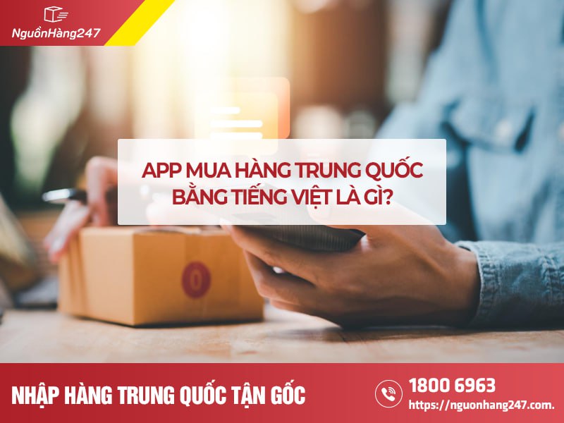 App mua hàng Trung Quốc bằng tiếng Việt là gì?