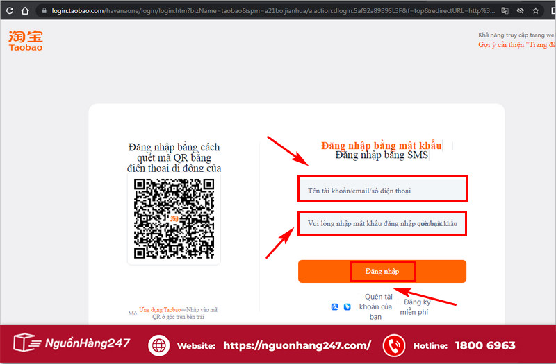 Hoàn tất việc đăng nhập 