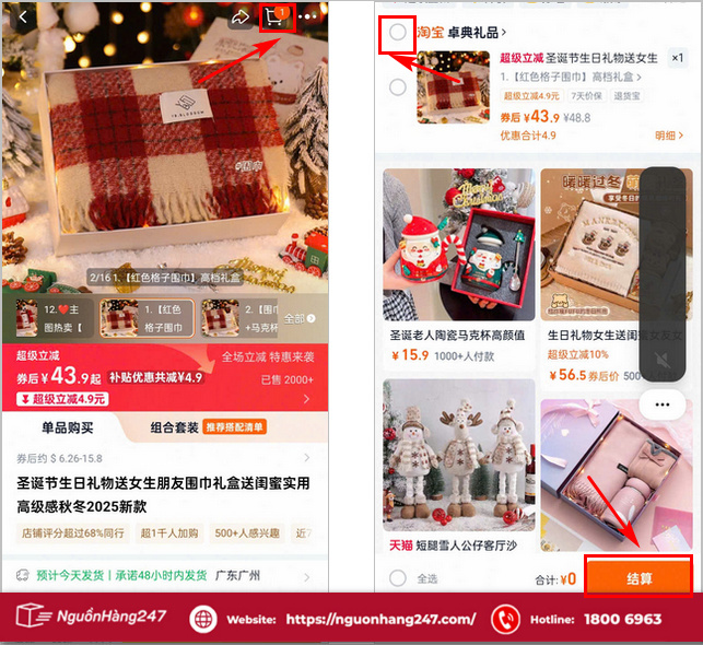 Mua hàng trên Taobao