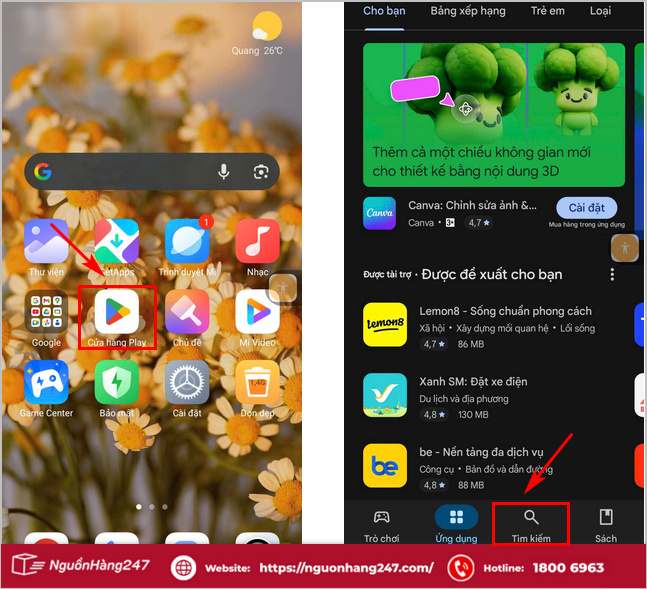 Mở cửa hàng CH Play