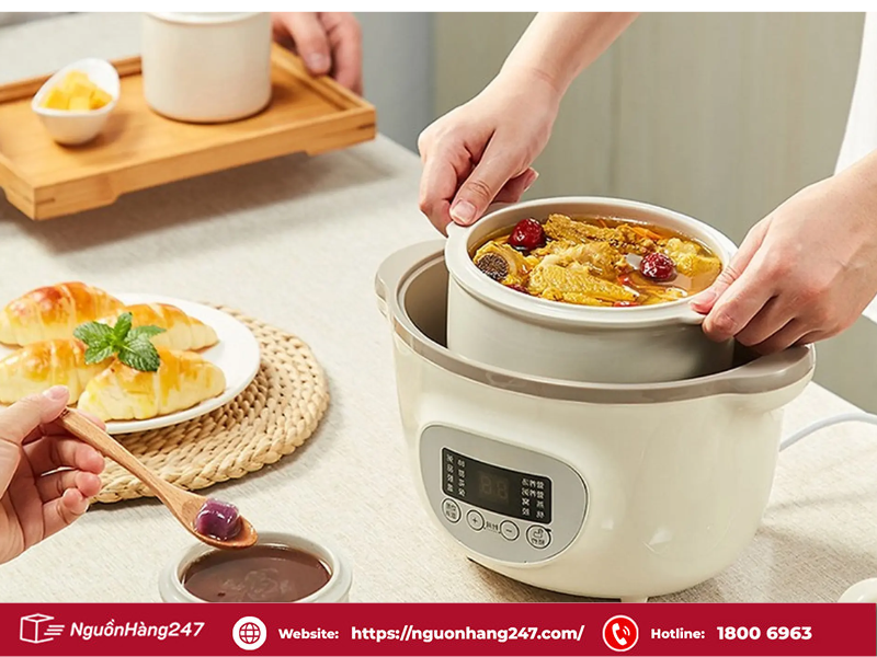 Nồi nấu kiêm ủ cháo thông minh