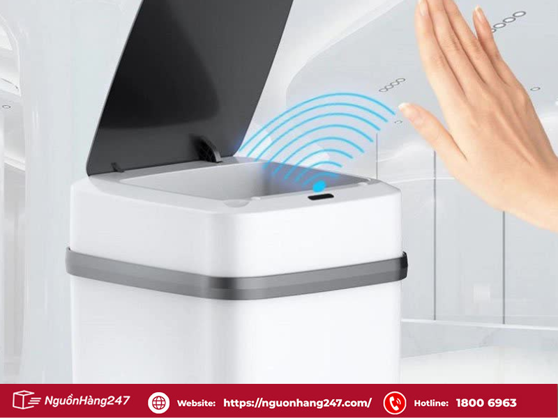Thùng rác thông minh cảm biến