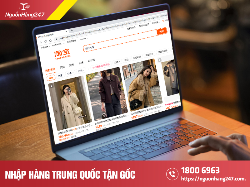 Tự đặt qua Taobao