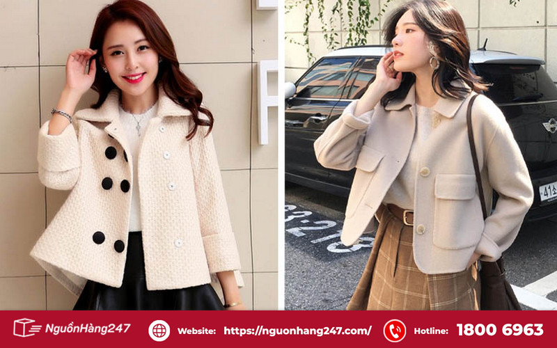 Áo khoác dạ ngắn