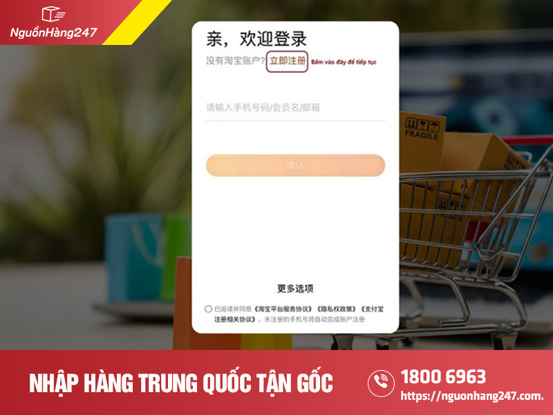 Có thể đăng ký taobao bằng gmail không?