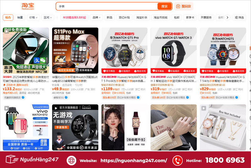 Gợi ý nguồn sỉ đồng hồ Quảng Châu mẫu đẹp, giá tốt