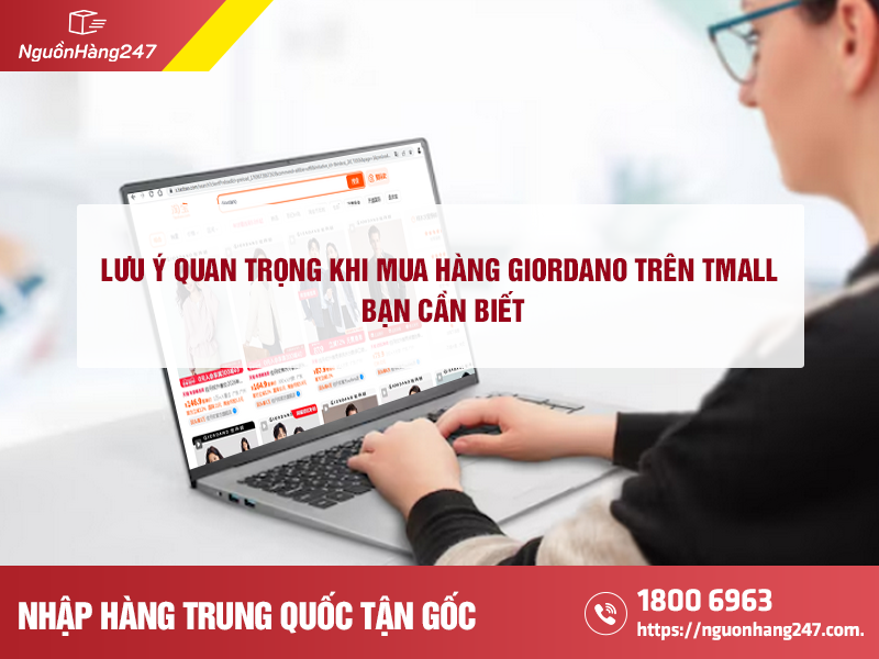 Lưu ý khi mua hàng Giordano trên Tmall