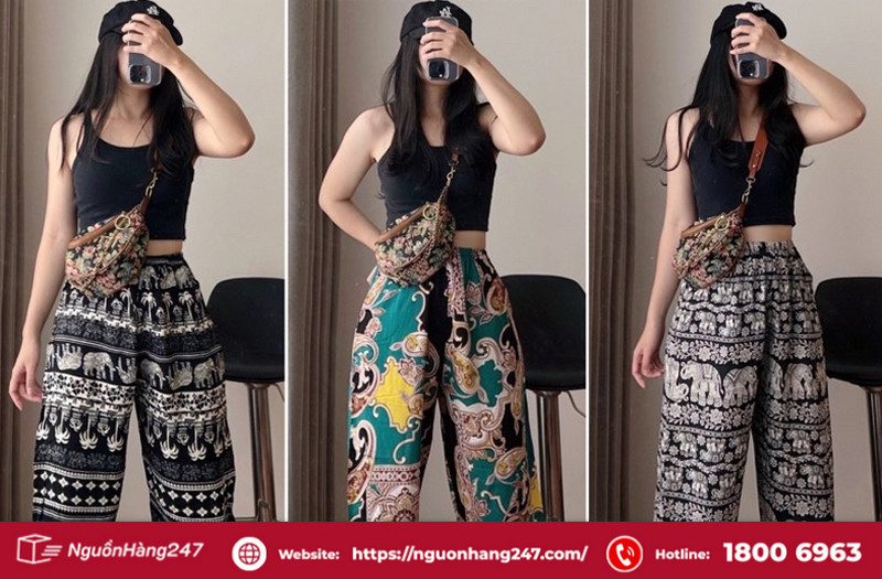 Quần alibaba thổ cẩm