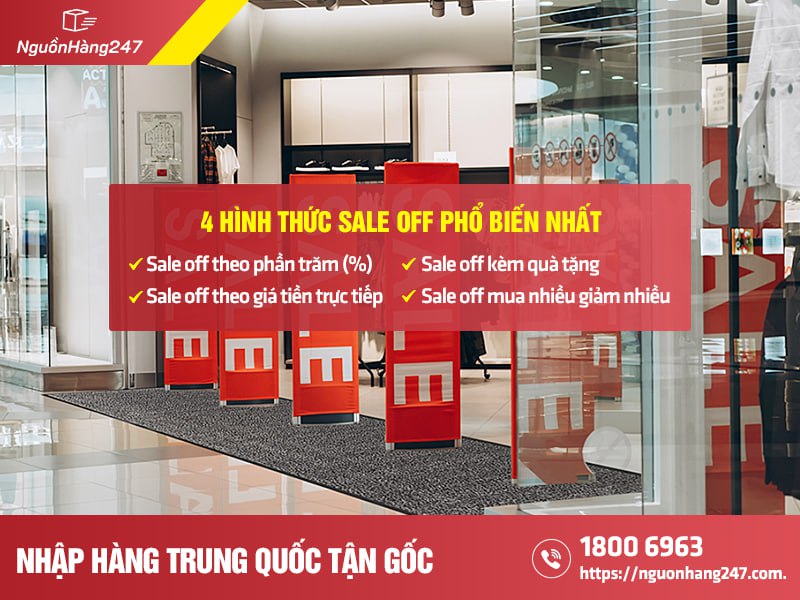hình thức sale off phổ biến