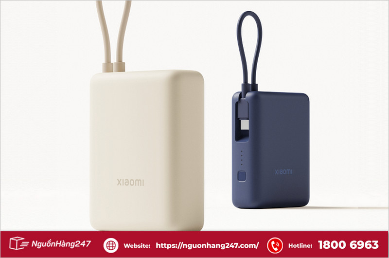Sạc dự phòng xiaomi 10000mah Power Bank (Integrated Cable)