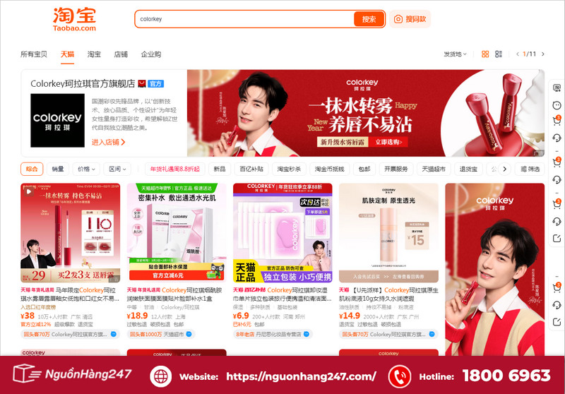 Địa chỉ mua son của hãng Colorkey